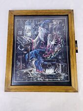 Vintage Melody M Pena Wizard Poster Print Framed 1981 Rare Print picture