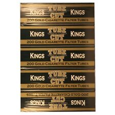 Gambler Gold King Tube Cut Cigarette Tubes 200ct Carton 5 Pack picture