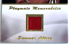 Playboy Authentic Memorabilia Card ~ SUMMER ALTICE (August 2000) ~ POTM Swatch picture