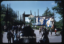 Orig 1959 SLIDE View of People & Signs in Africa Area at Bronx Zoo NYC picture