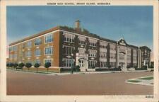 1938 Grand Island,NE Senior High School Hall County Nebraska Linen Postcard picture