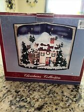 Christmas Collection Lighted House inside Merry Christmas Book 10” X 8” picture