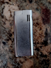 Vintage Savinelli IM Corona  Brushed Silver Chrome Pocket Gas Cigar Pipe Lighter picture