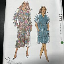 Vintage 1990s Kwik Sew 2173 V-Neck Robe Pockets Sewing Pattern XS S M L XL UNCUT picture