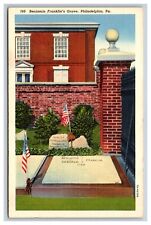 Benjamin Franklin's Grave, Philadelphia Pennsylvania PA Postcard picture