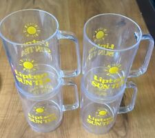 Vintage Set Of 4 Plastic Lipton Sun tea Glasses picture