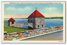 c1930's Pymatuning Dam Largest in Pennsylvania Crawford PA Ashtabula PA Postcard picture