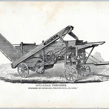 c1870s St Louis, MO Invincible Thresher Engraving Advertising 9.5