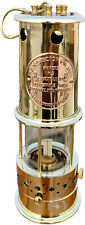 Large Vintage Solid Brass Working Nautical Miner Lamp Oil Ship Lantern Maritime picture