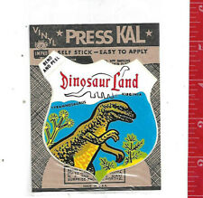 Vintage Vinyl Impko Press kal sticker Dinosaur Land Virginia picture