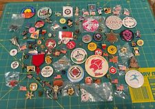 HUGE Antique Vintage Pinback Pin Button Lot for Collector 100+ picture