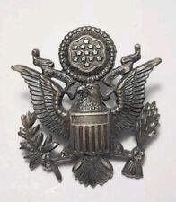 Vintage U.S. ARMY HAT BADGE SCREW BACK PIN by NS Meyer New York 2⅜