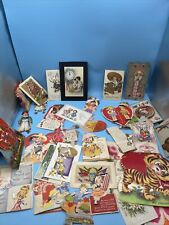 Vtg 1900's - 50's Greeting Cards Lot Postcard Embossed Valentine Easter Bday+ picture