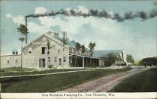 New Holstein WI Canning Co Mill c1910 Postcard picture