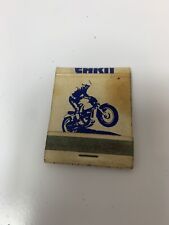 Rare Vintage EARN AMM Motorcycle Macthbook Matches  Chicago-Miami-home Wheelie picture