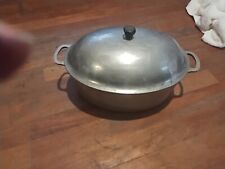 Vintage Household Institute Cast Aluminum Oval Dutch Oven Roaster w/ Lid 15 Inch picture