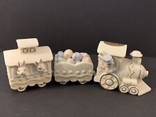 Lenox Occasions Easter Train Set of 3 Figurines Bunnies Eggs 814175 Porcelain picture