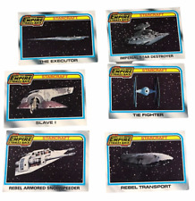 Lot of 6 Topps 1980 Star Wars The Empire Strikes Back STARCRAFT Trading Cards picture