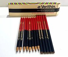 Vintage Berol Verithin Eagle 748 Red Blue Marking Pencils Box of 12 Unused picture