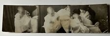 1920s antique Photo Booth STRIP HIDDEN Mother and Mother w BABY Rachel Sue NOTE picture