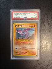 PSA 9 Mint, Japanese Pokemon Card, Aerodactyl Holo #142, Neo 3, 2000 picture