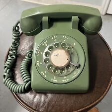 Vintage Green Rotary Desk Phone Avocado ITT Model 500 Untested picture