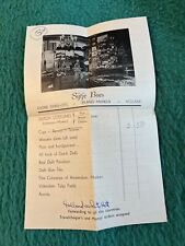 Vintage Netherlands Eiland Marken Sijtje Boes receipt with interior shop photos picture