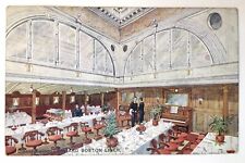 Dining Saloon in Cunard Boston Liner Antique PC Ship Boat Steamer Unposted picture