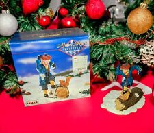 LEMAX Memories Maker Figurine AMBUSHED 77002 Christmas SNOWBALL FIGHT 1997 picture