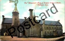 1908 DUBUQUE IA, The Monastery, Home of Trappist Order of Monks, postcard jj103 picture