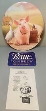 Vintage 1998 Babe Pig In The City Movie 16” 2-Sided Promotional Display Sign WOW picture