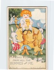 Postcard A Happy Easter from All the Bunnies and Me Embossed Card picture