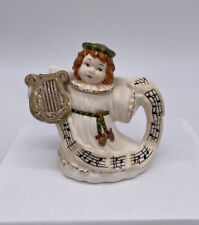 Vintage Porcelain Angel Mini Tea Pot with Harp And Music Notes Handle WBI picture