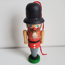 Steinbach Wooden Beefeater Nutcracker Christmas ORNAMENT Small Vintage 4.25