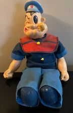 Popeye The Sailor Man Vintage 16” Doll 1979 Features Engraved Tattoo Arms picture