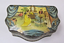 Antique 1902 Huntley & Palmers Musical Minuet Biscuit Tin Reading London England picture