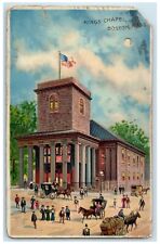 1916 Kings Chapel Boston Massachusetts MA Hold To Light HTL Antique Postcard picture