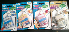 4 NEW Hasbro mini travel size REAL WORKING board game keychains monopoly connect picture