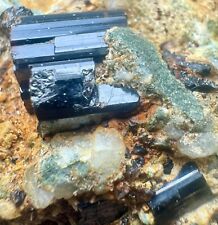 398 Carat Very beautiful Lustrous Vesuvianite Crystals, Calcite On Matrix From B picture