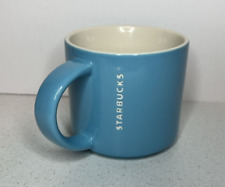 STARBUCKS Mug 2012 Baby Powder Blue and White Coffee Tea Ceramic Cup Collectible picture