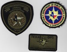 Lot of 3 Texas DPS Criminal Investigations Intelligence & Counterterrorism Patch picture