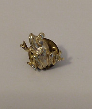 Small Gold Toned Frog Figure Lapel pin picture