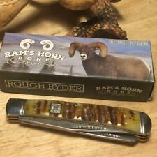 Rough Ryder Brown Rams Horn Bone Trapper 4