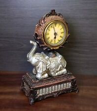 Vintage Elephant Clock Trinket Box (Clock Does Not Work)  picture