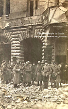 RARE POST-WW1 GERMAN FREIKORPS REVOLUTION BERLIN JAN. 1919 PHOTO POSTCARD RPPC picture