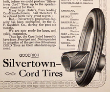 1916 Goodrich Silvertown Cord Tires Vintage Antique Print Ad picture