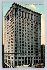 Detroit MI- Michigan, Ford Building, Advertisement, Antique, Vintage Postcard picture