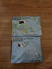 Vintage Retro Stevens Full Flat And Fitted Sheets. picture