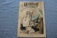 1873 AUGUST 17 LE GRELOT NEWSPAPER - CROQUIS DE SAISON - FRENCH - NP 8631 picture