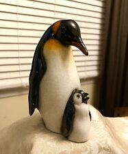 Beautiful Vintage Penguin and Baby Figurine picture